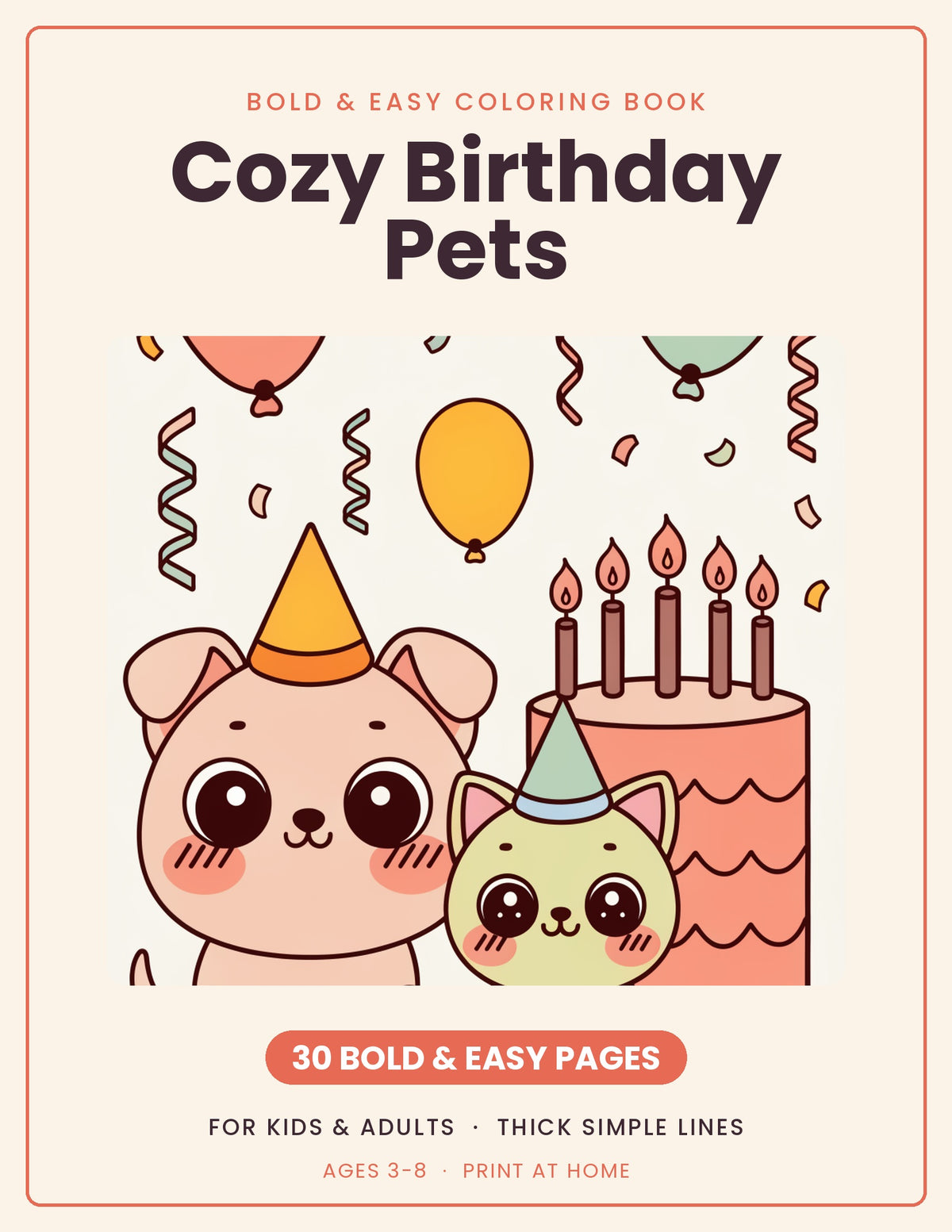 Cozy Birthday Pets book cover